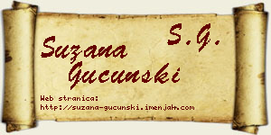 Suzana Gucunski vizit kartica
